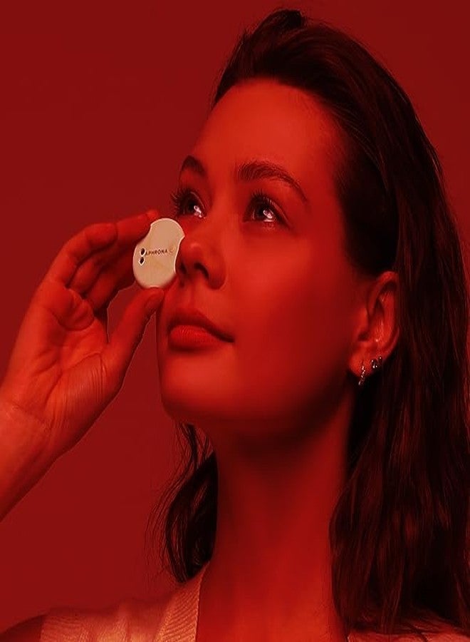 Aphrona LED skin light therapy Face mini patch| LED skin care Red and Blue Light therapy Patch| Led Skin Care Hydrocolloid Patch| Rechargeable eye patch led mini face patch - Image 5